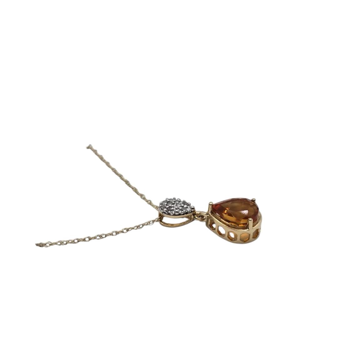 COLLAR DE PIEDRA CITRINA