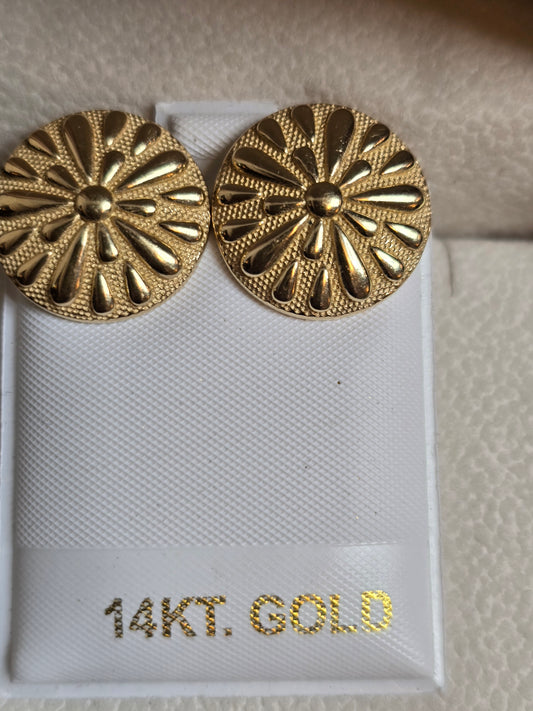 Aretes Omega de Flor