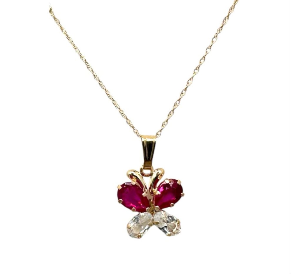 COLLAR DE PIEDRAS DE RUBÍ Y ZAFIRO
