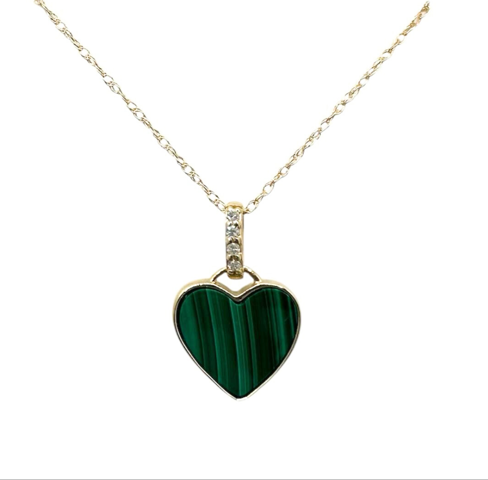 COLLAR DE PIEDRA DE MALAQUITA