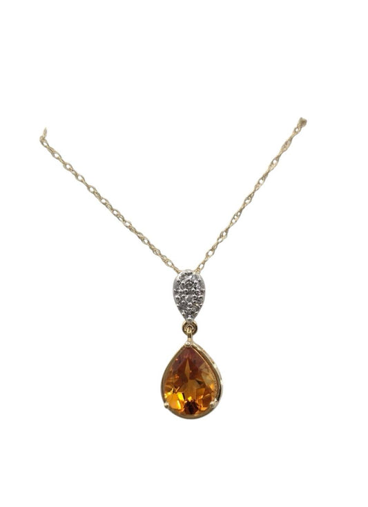 COLLAR DE PIEDRA CITRINA