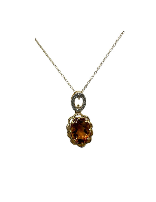 COLLAR DE PIEDRA CITRINA