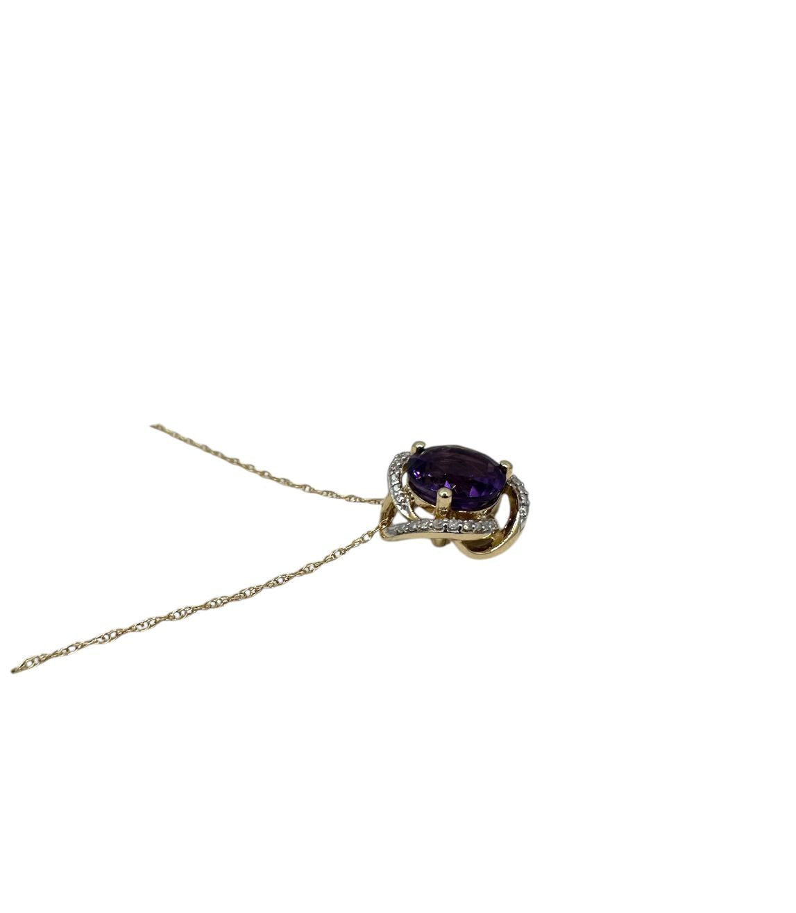 COLLAR DE PIEDRA AMATISTA PÚRPURA
