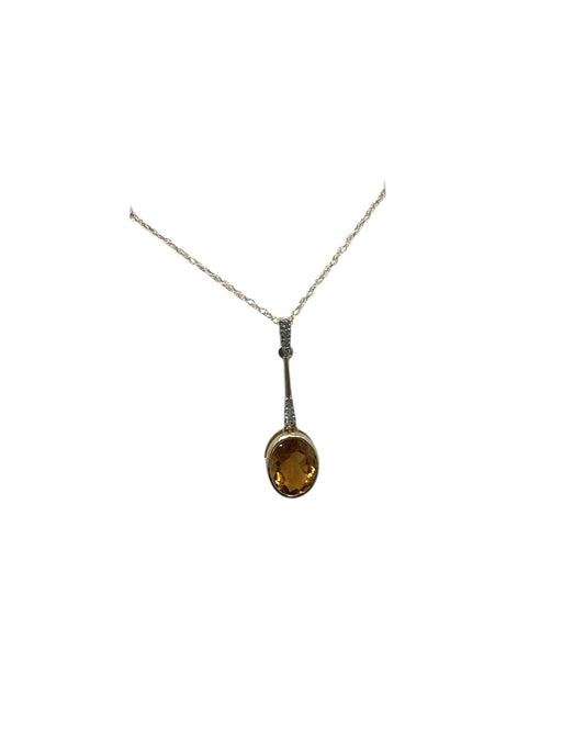 COLLAR DE PIEDRA CITRINA