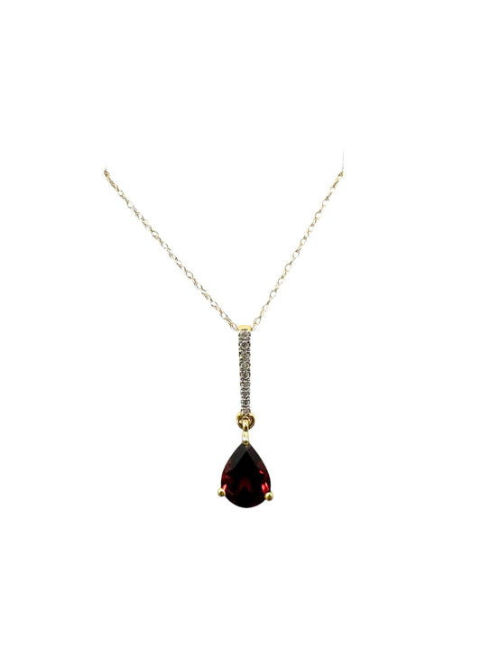 COLLAR DE PIEDRA GRANATE