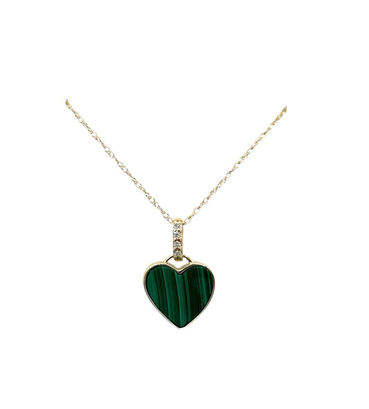 COLLAR DE PIEDRA DE MALAQUITA