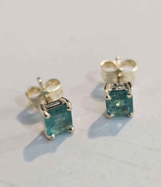 Earrings with Emeralds